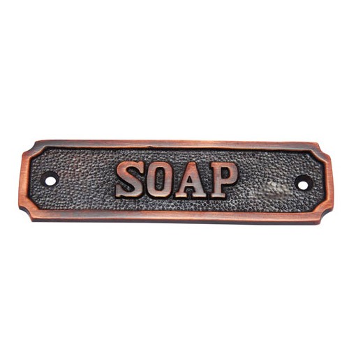 Soap Brass Sign 